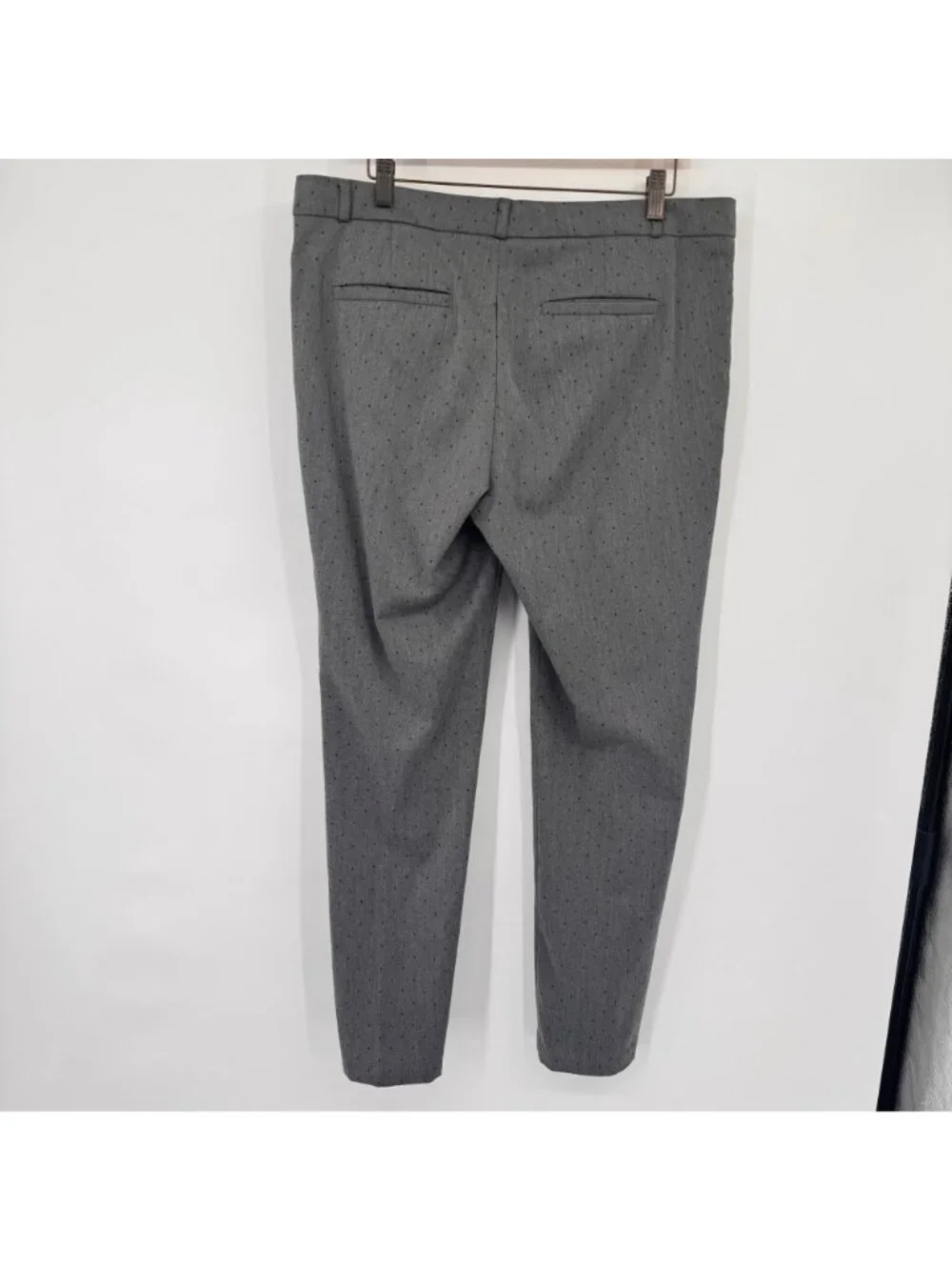 Banana Republic Womens Gray Pin-Dot Dress Pants Size 12  slim leg